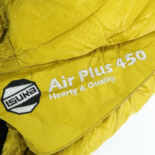 実際に弊社で買取させて頂いた【未使用】ISUKA/イスカ Air Plus 450/エア プラス 450 マスタード マミー型シュラフ/寝袋 1495-33の画像 1枚目