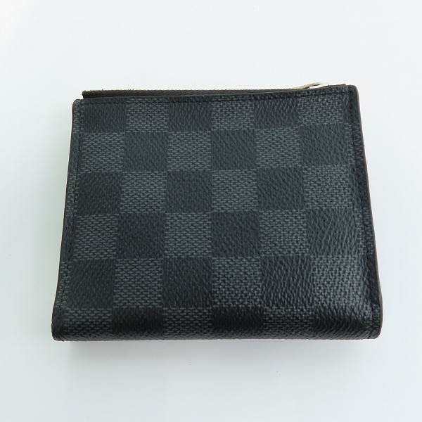 実際に弊社で買取させて頂いた【イニシャル入り】LOUIS VUITTON/ルイヴィトン ダミエ グラフィット ポルトフォイユ スマート 二つ折り財布 N64021の画像 1枚目