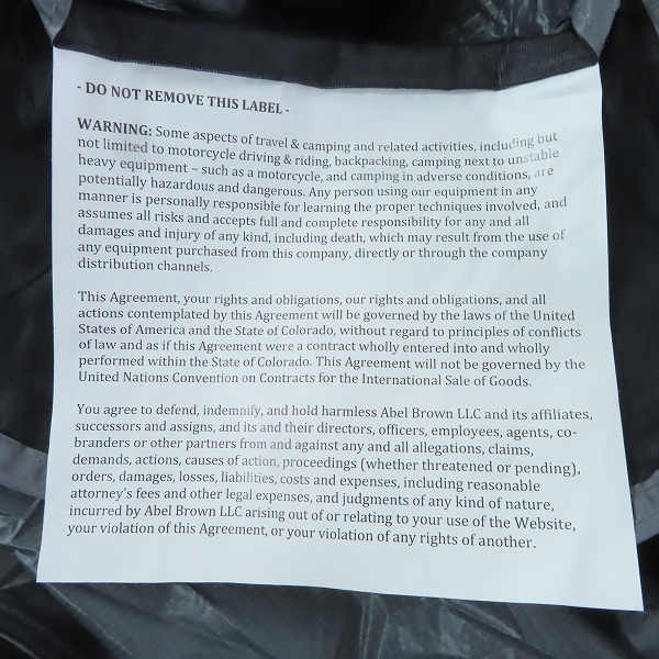 実際に弊社で買取させて頂いた【未組立】NEIGHBORHOOD×ABEL BROWN/ネイバーフッド×アベルブラウン NOMAD TENT/テントの画像 3枚目