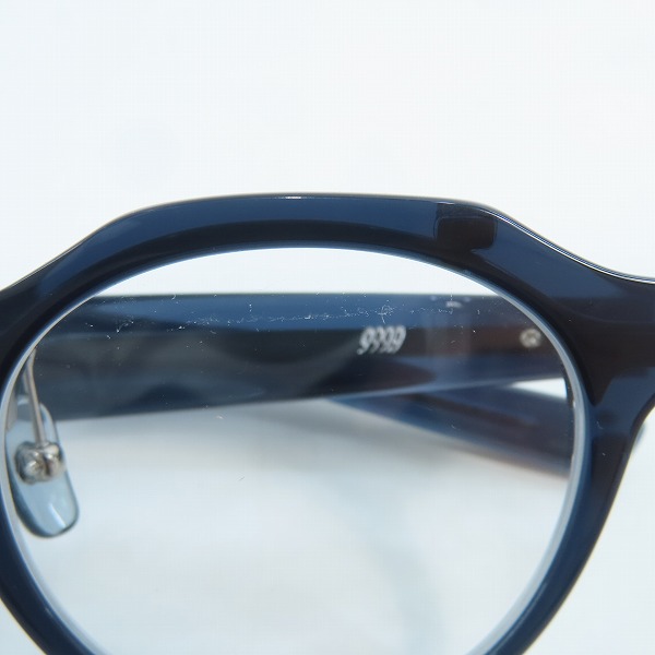 実際に弊社で買取させて頂いた999.9/フォーナインズ 跳ね上げ アイウェア/メガネフレーム NPM-57の画像 9枚目