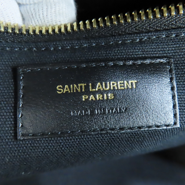実際に弊社で買取させて頂いたSAINT LAURENT/サンローラン レザー 2way ボーリングバッグ ボストンバッグの画像 4枚目