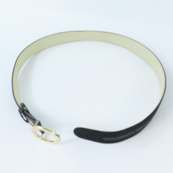 実際に弊社で買取させて頂いたBVLGARI/ブルガリ キャンバス×レザーベルト ゴールドバックル 105/42の画像 8枚目