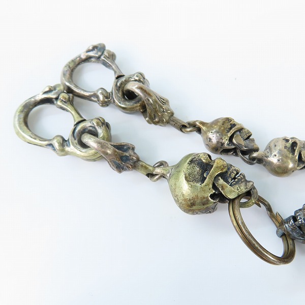 実際に弊社で買取させて頂いたLEATHERS&TREASURES/レザーズ＆トレジャーズ スカル ウォレットチェーンの画像 1枚目