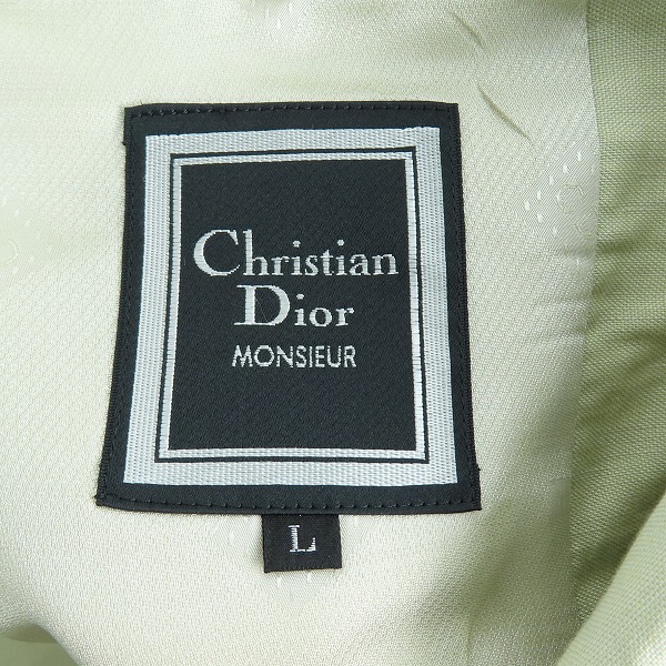 実際に弊社で買取させて頂いたChristian Dior MONSIEUR クリスチャンディオール レーヨン/麻 テーラードジャケット AQS-1483 /Lの画像 2枚目