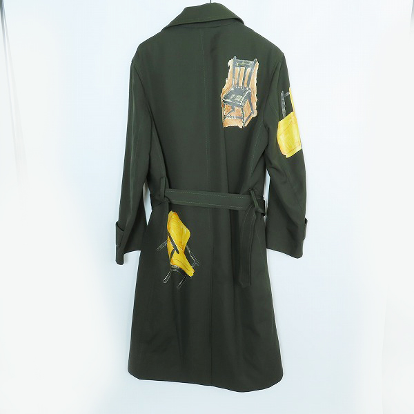 実際に弊社で買取させて頂いたMARNI/マルニ  2018 FRANK NAVIN イラストプリント コート TUMU0004CP S49310/46の画像 1枚目