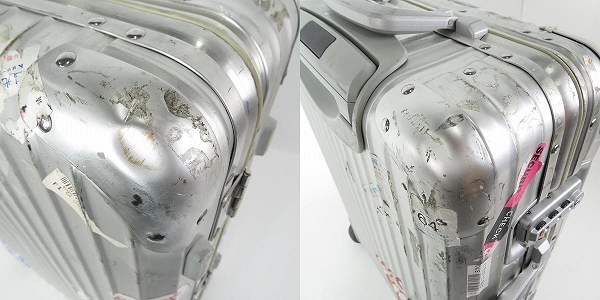 実際に弊社で買取させて頂いたRIMOWA/リモワ トパーズ チタニウム キャビン マルチホイール 2輪 キャリーケース 32L/920.52の画像 8枚目