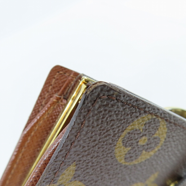 実際に弊社で買取させて頂いたLOUIS VUITTON/ルイヴィトン モノグラム ポルトフォイユ ヴィエノワ 折り財布 がま口小銭 M61674の画像 7枚目