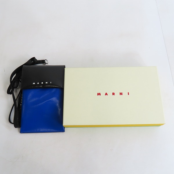 実際に弊社で買取させて頂いたMARNI/マルニ TRIBECA ネックポーチ/スマホケース TEMI0004A4 P3572 の画像 9枚目