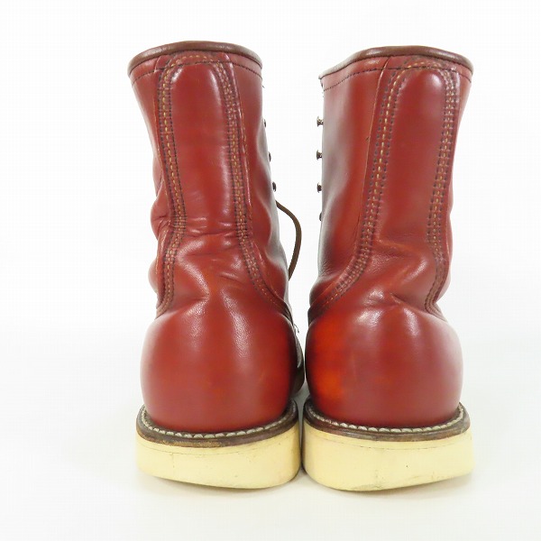 実際に弊社で買取させて頂いたRED WING/レッドウィング 半円犬タグ プレーントゥ ワークブーツ 6.5Dの画像 1枚目