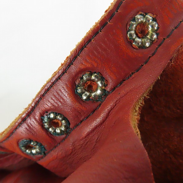 実際に弊社で買取させて頂いたRED WING/レッドウィング 半円犬タグ プレーントゥ ワークブーツ 6.5Dの画像 9枚目