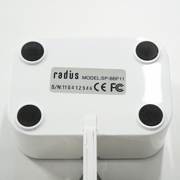 実際に弊社で買取させて頂いたradius/ラディウス MEDICOM TOY/メディコムトイ SP-BBF11 W ホワイト BE@RBRICK/ベアブリック スピーカーシステム 動作未確認の画像 7枚目
