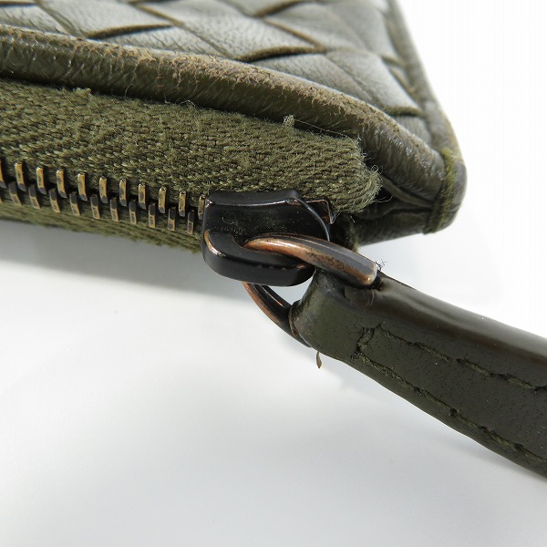 実際に弊社で買取させて頂いたBOTTEGA VENETA/ボッテガヴェネタ L字 コインケース/小銭入れ イントレチャートの画像 8枚目
