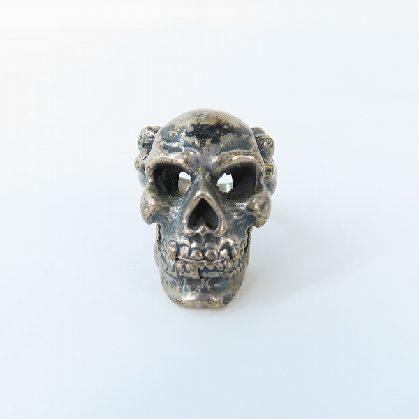 実際に弊社で買取させて頂いたLEATHERS&TREASURES/レザーズ＆トレジャーズ スカル リング 19-19.5号の画像 1枚目