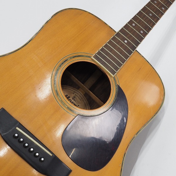 実際に弊社で買取させて頂いた★【弦無し】Morris/モーリス W-30 幌馬車ラベル アコースティックギター/アコギの画像 5枚目