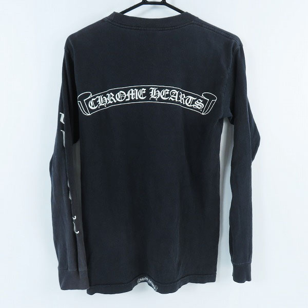 実際に弊社で買取させて頂いたCHROME HEARTS/クロムハーツ USA製 袖ロゴ/バックスクロールラベル ロングTシャツ Sの画像 1枚目