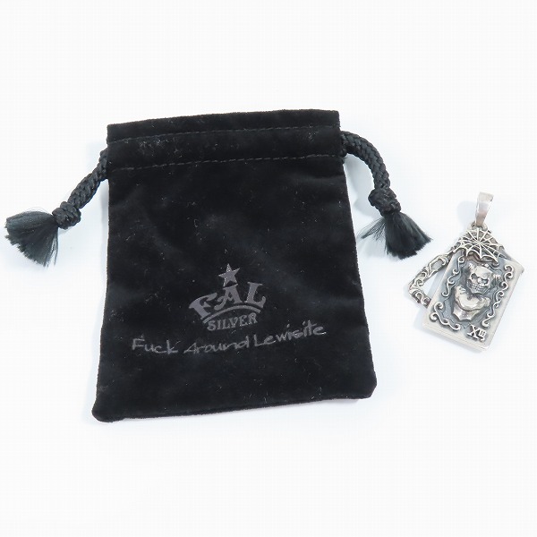 実際に弊社で買取させて頂いたF.A.L/FAL エフエーエル コンフィデンスカード ペンダントトップ ピエロスカルの画像 5枚目