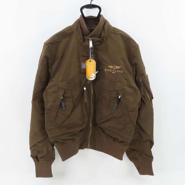 実際に弊社で買取させて頂いた【未使用】ALPHA INDUSTRIES×BREITLING/アルファインダストリーズ×ブライトリング AIR RACE JACKET/エアレースジャケット/M