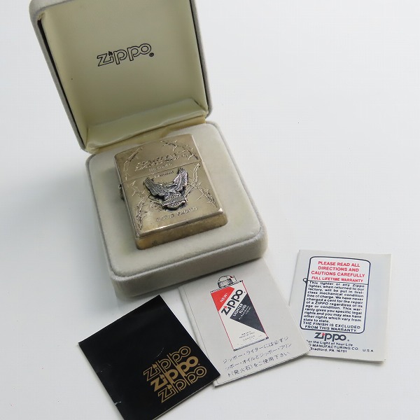 実際に弊社で買取させて頂いたZIPPO/ジッポー HARLEY-DAVIDSON/ハーレーダビッドソン イーグル メタル 茨/1998年製の画像 8枚目