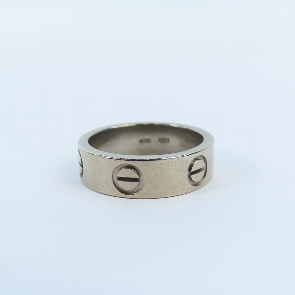 実際に弊社で買取させて頂いたCartier/カルティエ ラブリング AU750/K18WG/ホワイトゴールド 52/11-11.5号　の画像 4枚目