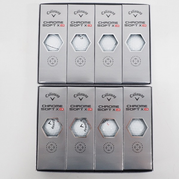 実際に弊社で買取させて頂いた【未使用】Callaway/キャロウェイ CHROME SOFT X LS ゴルフボール ホワイト 2ダース