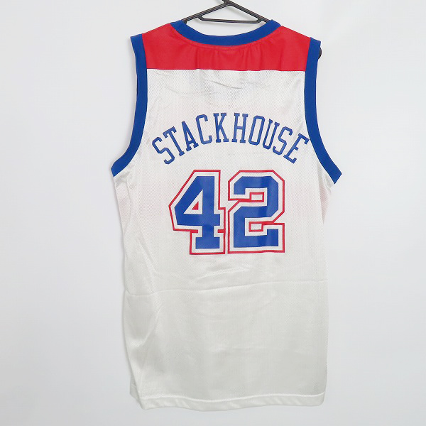 実際に弊社で買取させて頂いたReebok/リーボック NBA bullets/ブレッツ STACKHOUSE/スタックハウス #42 ユニフォーム/Mの画像 1枚目