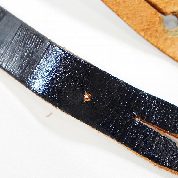 実際に弊社で買取させて頂いたFERNANDES/フェルナンデス レザーストラップ ギターストラップ ベースストラップ ブラック系の画像 3枚目