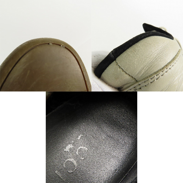 実際に弊社で買取させて頂いたGUCCI/グッチ スエード×レザー ローカット スニーカー ジャーマントレーナー 41E　の画像 8枚目