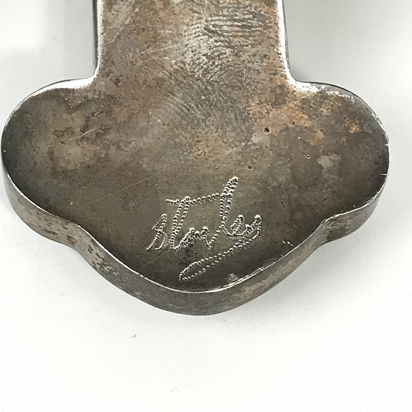 実際に弊社で買取させて頂いたSTANLEY GUESS/スタンリーゲス ウッドインレイド ガンズクロス/スモールスカル ペンダントトップ/ネックレスの画像 4枚目