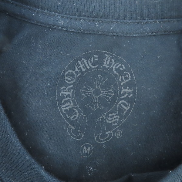 実際に弊社で買取させて頂いた【JPタグ】CHROME HEARTS/クロムハーツ Striped Dagger Tee ストライプダガーTシャツ/Mの画像 2枚目