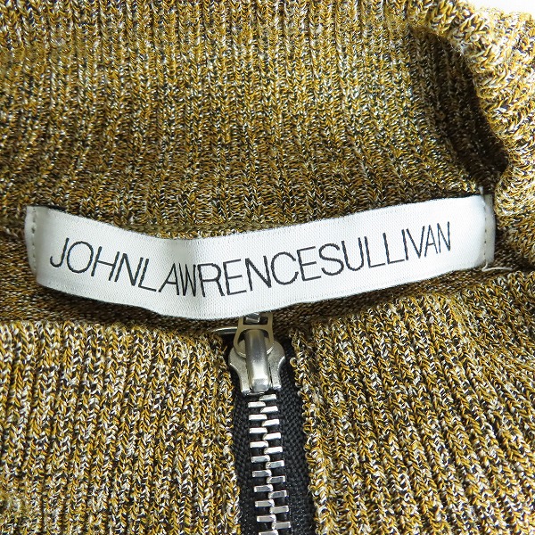 実際に弊社で買取させて頂いたJOHN LAWRENCE SULLIVAN/ジョンローレンスサリバン  ZIPPED KNIT SWEATER 半袖ジップニット 4A001 17-31/Lの画像 2枚目
