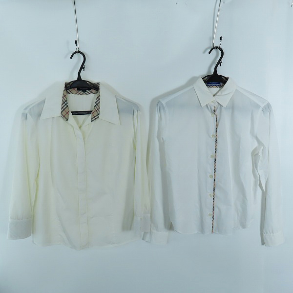 実際に弊社で買取させて頂いたBURBERRY/バーバリー BURBERRY BLUE LABEL/バーバリー ブルーレーベル カッターシャツ 2点セット