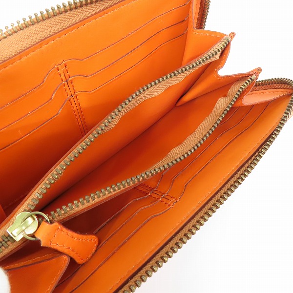 実際に弊社で買取させて頂いたFelisi/フェリージ レザー クロコ型押し ラウンドジップ 長財布 125の画像 3枚目