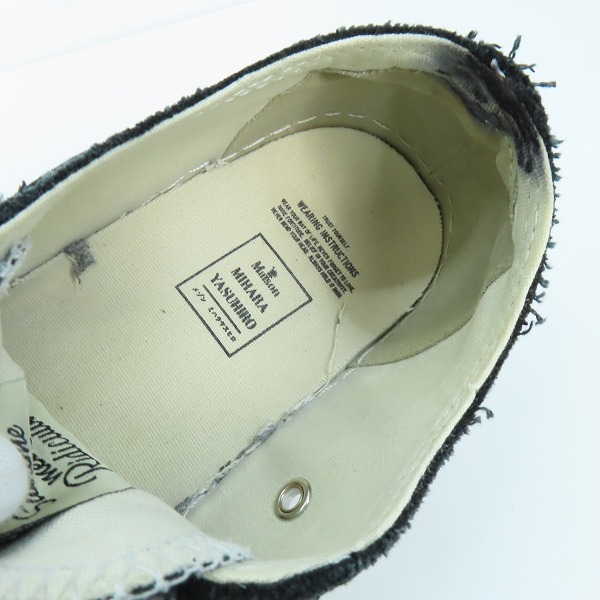 実際に弊社で買取させて頂いたMaison MIHARA YASUHIRO/メゾンミハラヤスヒロ ピーターソン/ローカットスニーカー A01FW702/42の画像 4枚目
