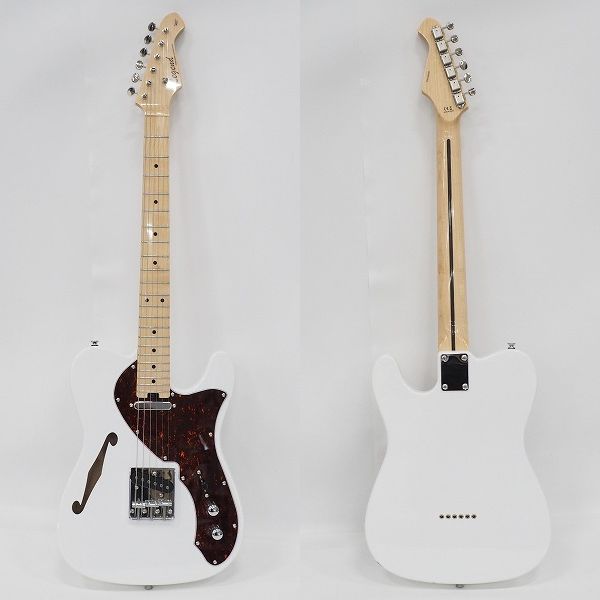 実際に弊社で買取させて頂いた★Legend/レジェンド LTE-69TL/TT テレキャスター シンラインType セミホロウボディ エレキギター  ソフトケース付の画像 1枚目