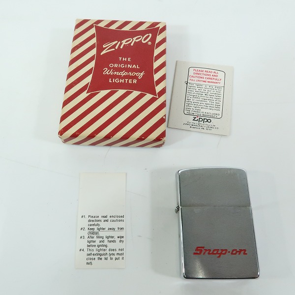 実際に弊社で買取させて頂いたZIPPO/ジッポー 2面ブラッシュド加工 Snap-on/スナップオン ロゴ 1989年製の画像 6枚目