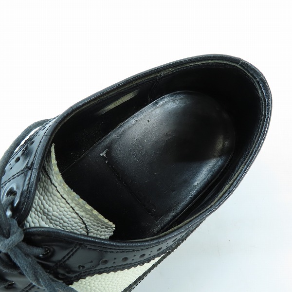 実際に弊社で買取させて頂いたPHENOMENON×REGAL/フェノメノン×リーガル ウイングチップ レザー ローファー/25の画像 4枚目