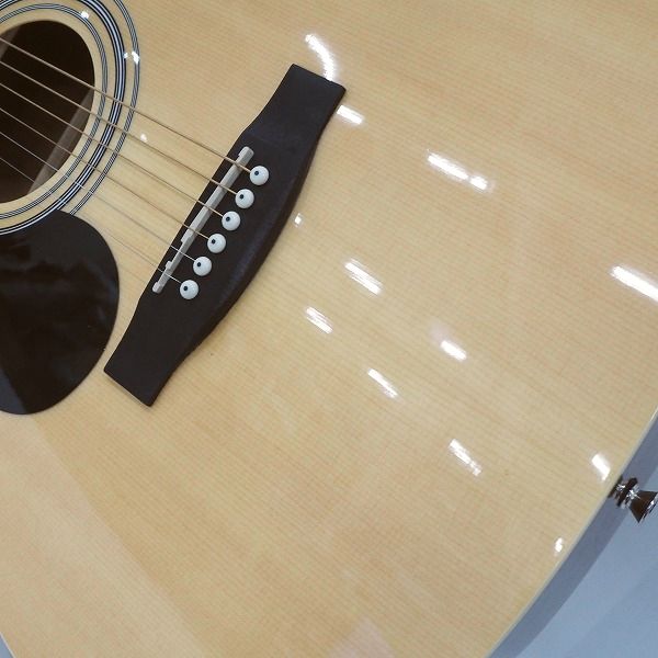 実際に弊社で買取させて頂いた★HONEY BEE/ハニービー F-17LH N アコースティックギター/アコギ  レフティ/左きき用 ソフトケース付の画像 6枚目