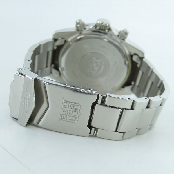 実際に弊社で買取させて頂いたELGIN/エルジン クロノグラフ FK1059 腕時計【動作未確認】の画像 2枚目