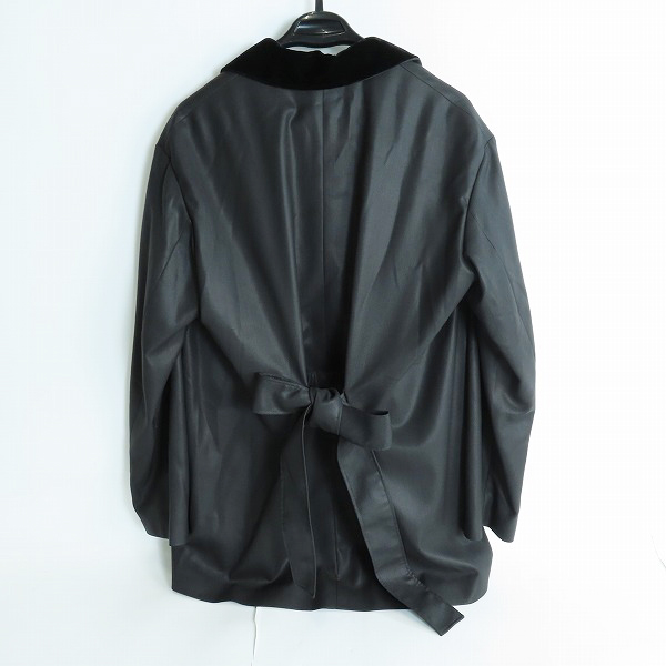 実際に弊社で買取させて頂いたEMPORIO ARMANI/エンポリオアルマーニ ベルトデザイン 襟ベロア テーラードジャケット B1G360 B1540/EU46の画像 1枚目