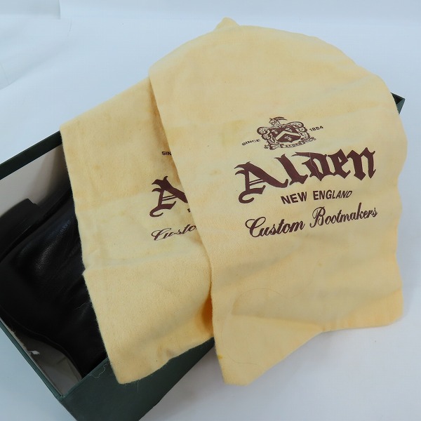 実際に弊社で買取させて頂いたAlden/オールデン SHIPS別注 ストレートチップ レースアップブーツ 41887/7Dの画像 7枚目