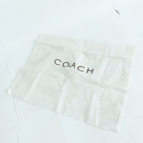 実際に弊社で買取させて頂いたCOACH/コーチ 裏地シグネチャー柄 カウハイドレザー ワンショルダーバッグ 9151の画像 8枚目