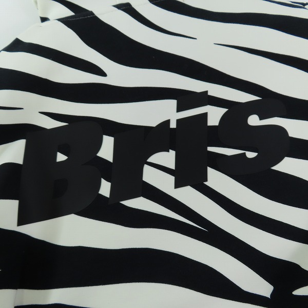 実際に弊社で買取させて頂いたF.C.Real Bristol/エフシーレアルブリストル 23AW TECH SWEAT TRAINING HOODIE テックスウェット ゼブラ柄 FCRB-232038/Mの画像 6枚目