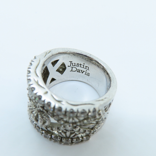 実際に弊社で買取させて頂いたJustin Davis/ジャスティンデイビス クラウンリング ストーン/8-9号の画像 6枚目