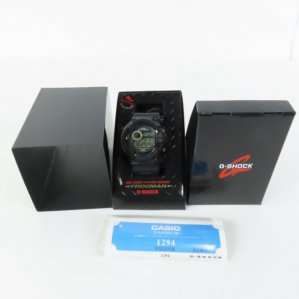 実際に弊社で買取させて頂いたG-SHOCK/Gショック FROGMAN MEN IN BLACK 2 フロッグマン DW-8200BM-1Tの画像 8枚目