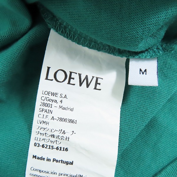 実際に弊社で買取させて頂いた【JPタグ】LOEWE/ロエベ 24SS アナグラム刺繍 クルーネック半袖Tシャツ H526Y22X75/Mの画像 4枚目