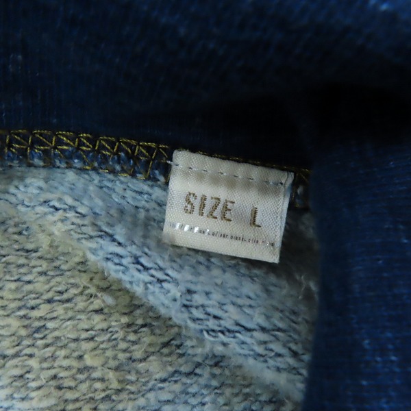 実際に弊社で買取させて頂いたDIESEL/ディーゼル ヴィンテージ加工 ジップアップパーカー /Lの画像 3枚目