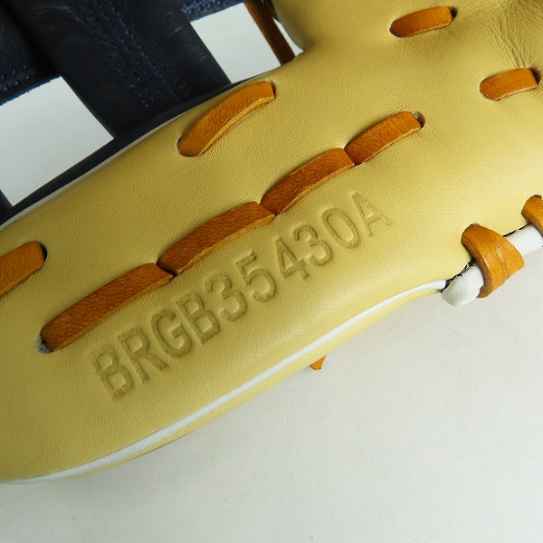 実際に弊社で買取させて頂いたZETT/ゼット FINECatch SMUカラー 軟式/オールラウンド グローブ BRGB35430Aの画像 6枚目