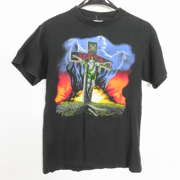 実際に弊社で買取させて頂いたslayer/スレイヤー 90S SEASONS IN THE ABYSS ヴィンテージ/ビンテージ  バンドTシャツ M