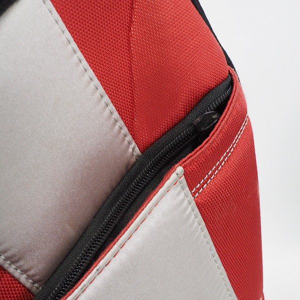 実際に弊社で買取させて頂いたNIKE GOLF/ナイキ ゴルフ 6分割キャディバッグ ブラックxレッドxシルバーの画像 5枚目