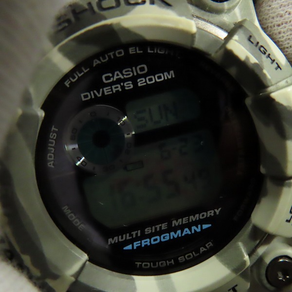実際に弊社で買取させて頂いたG-SHOCK/G-ショック ブラジリアンフロッグマン 迷彩/GW-200CF-7JFの画像 4枚目